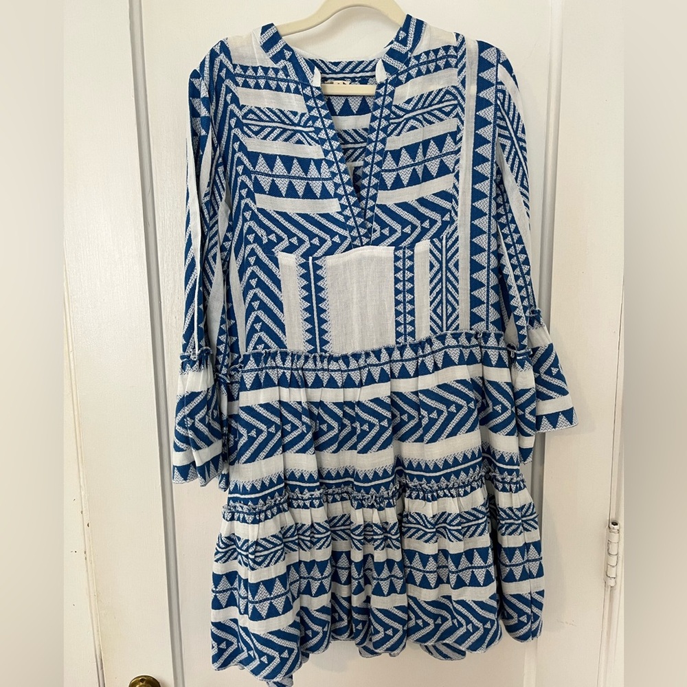 Em Créme Blue & White dress size S